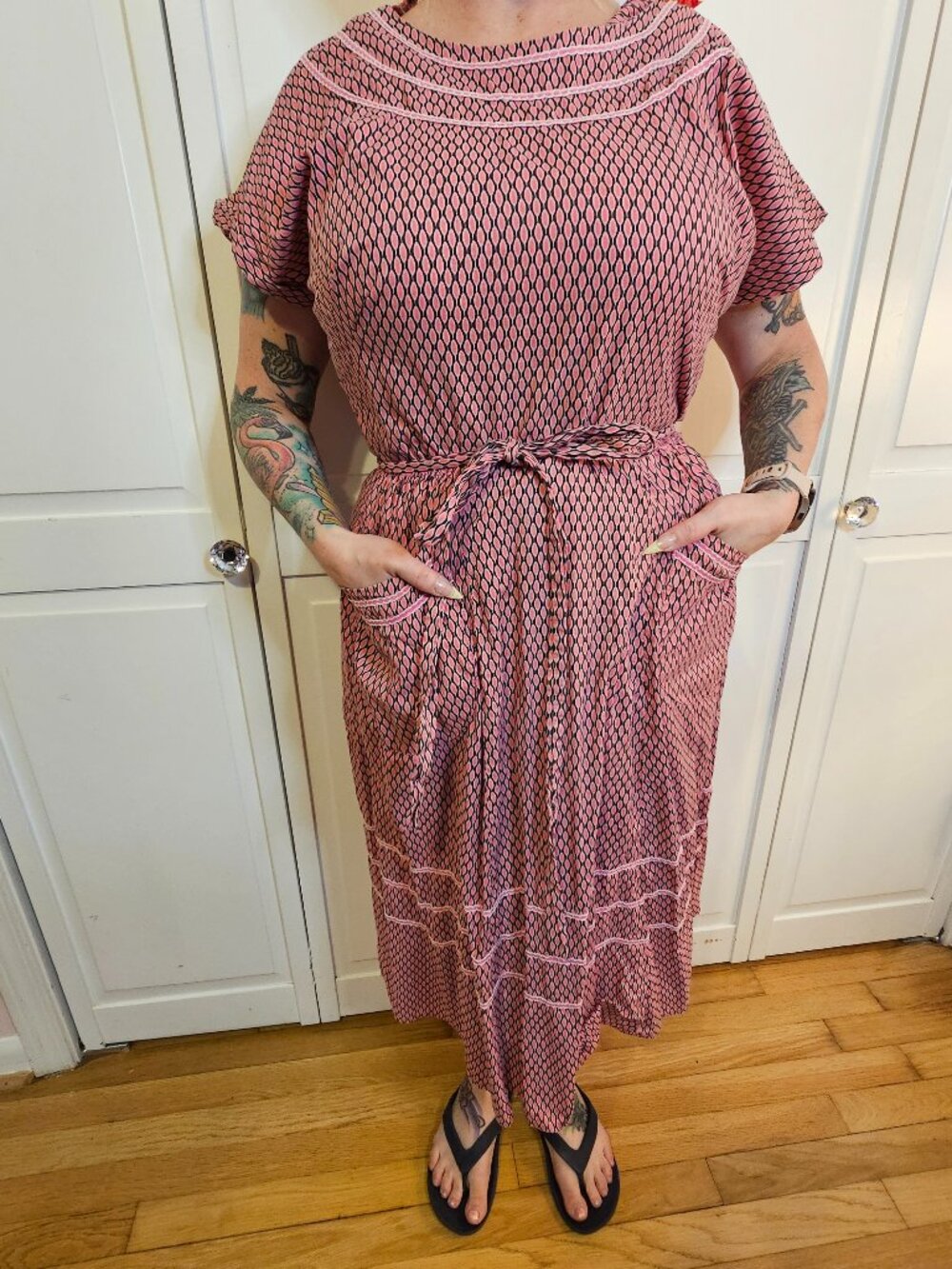 Vintage Handmade wrap dress